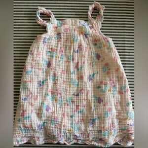 Angel Dear Pastel Floral Muslin Sundress - White, Pink, Purple, Teal, Yellow